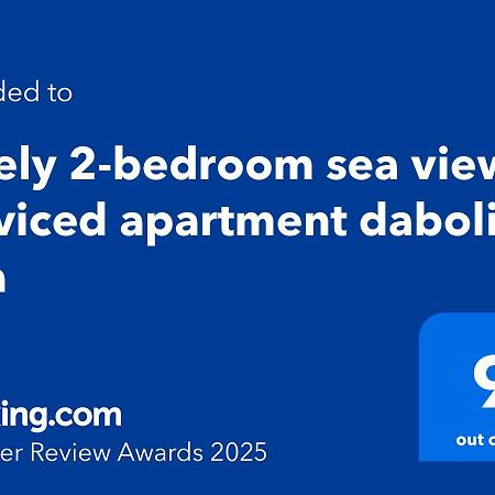 Lovely 2-Bedroom Sea View Serviced Apartment Dabolim Goa Exterior photo
